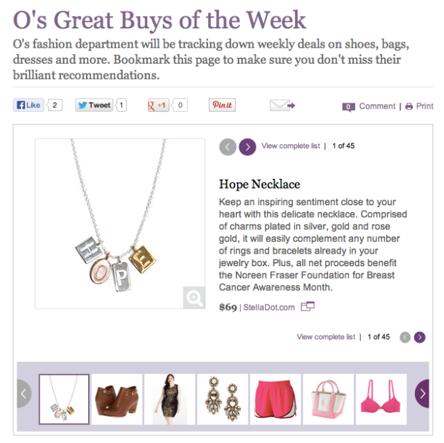 Hope Necklace O's Great Buys of the Week