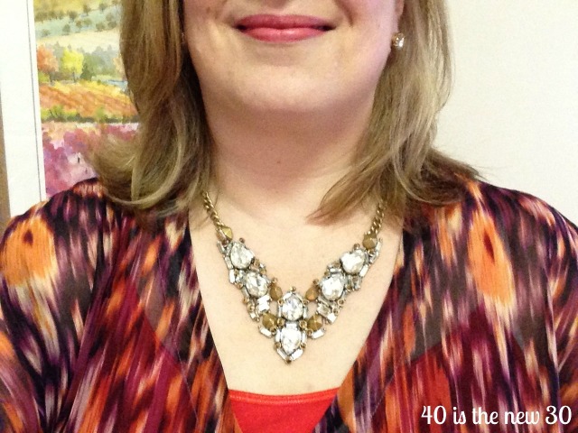 Zora Necklace and CAbi top