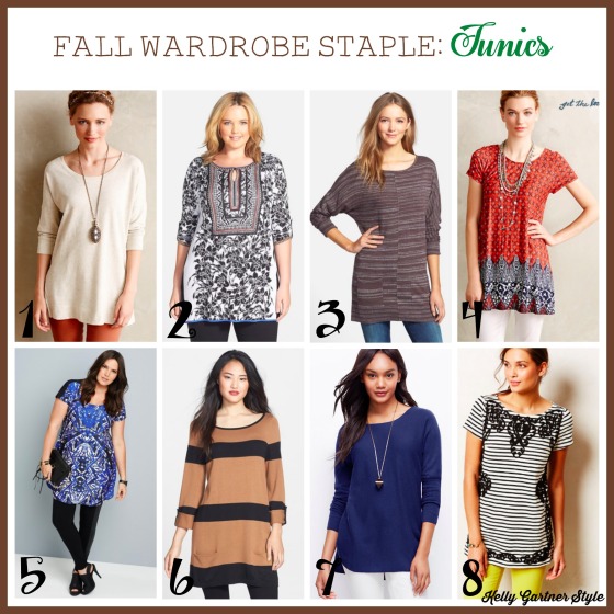 Fall Wardrobe Staple Tunics Retailers